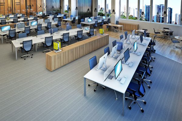 mobiliário corporativo - móveis para escritório - plataforma mesa de trabalho - ampia design
