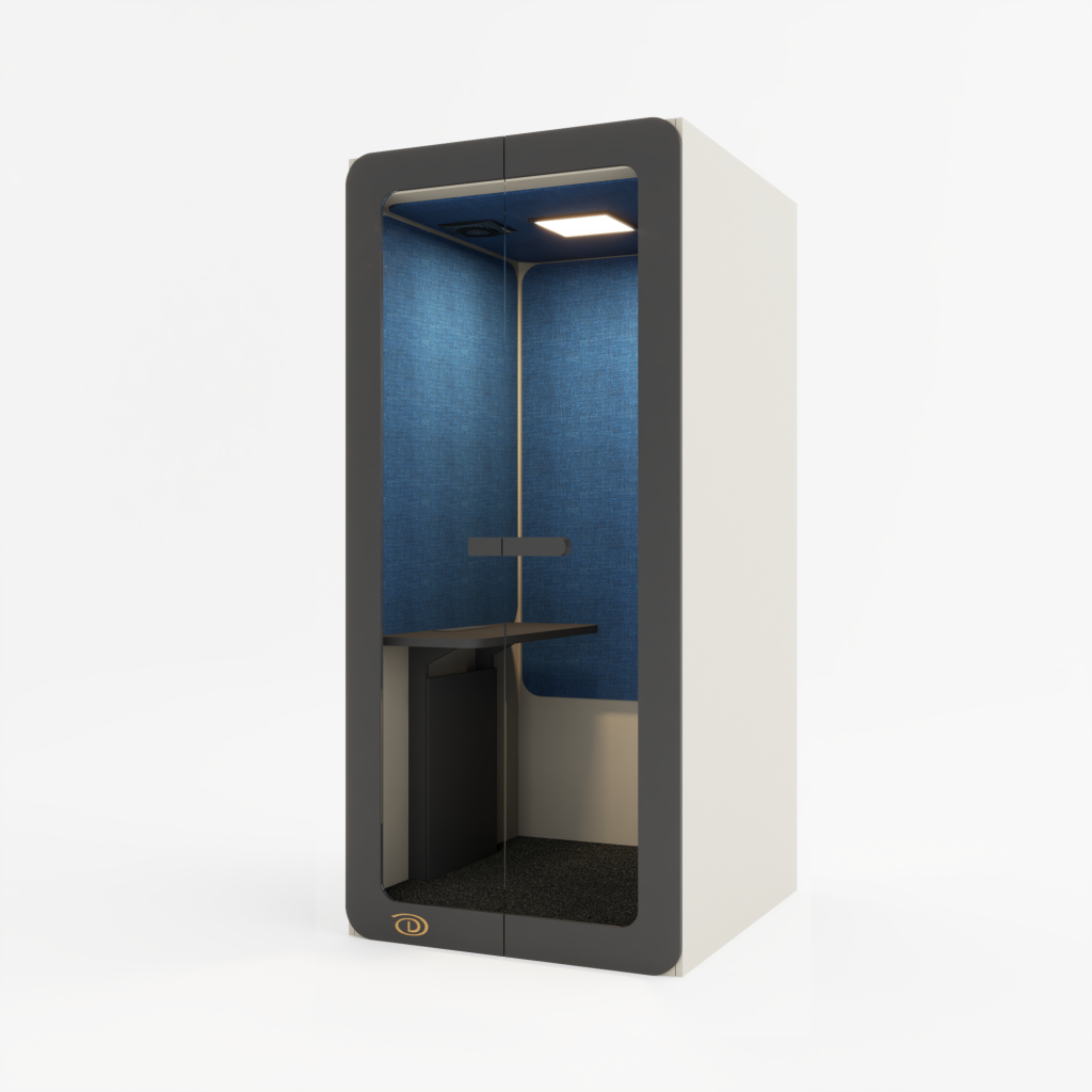 cabine acústica individual para escritório - ampia design