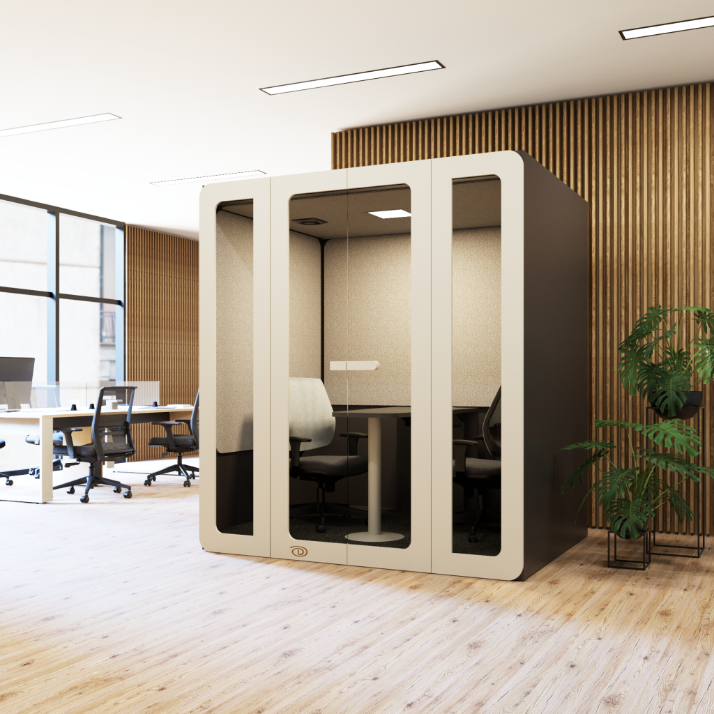 cabine acústica para escritório - ampia design