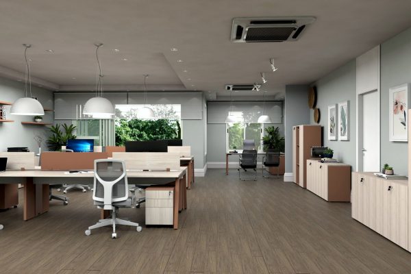 Plataforma de trabalho / Mesa para escritório - Linha Soft