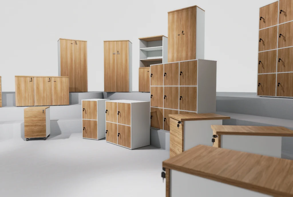 Gaveteiro para escritório, armários e lockers