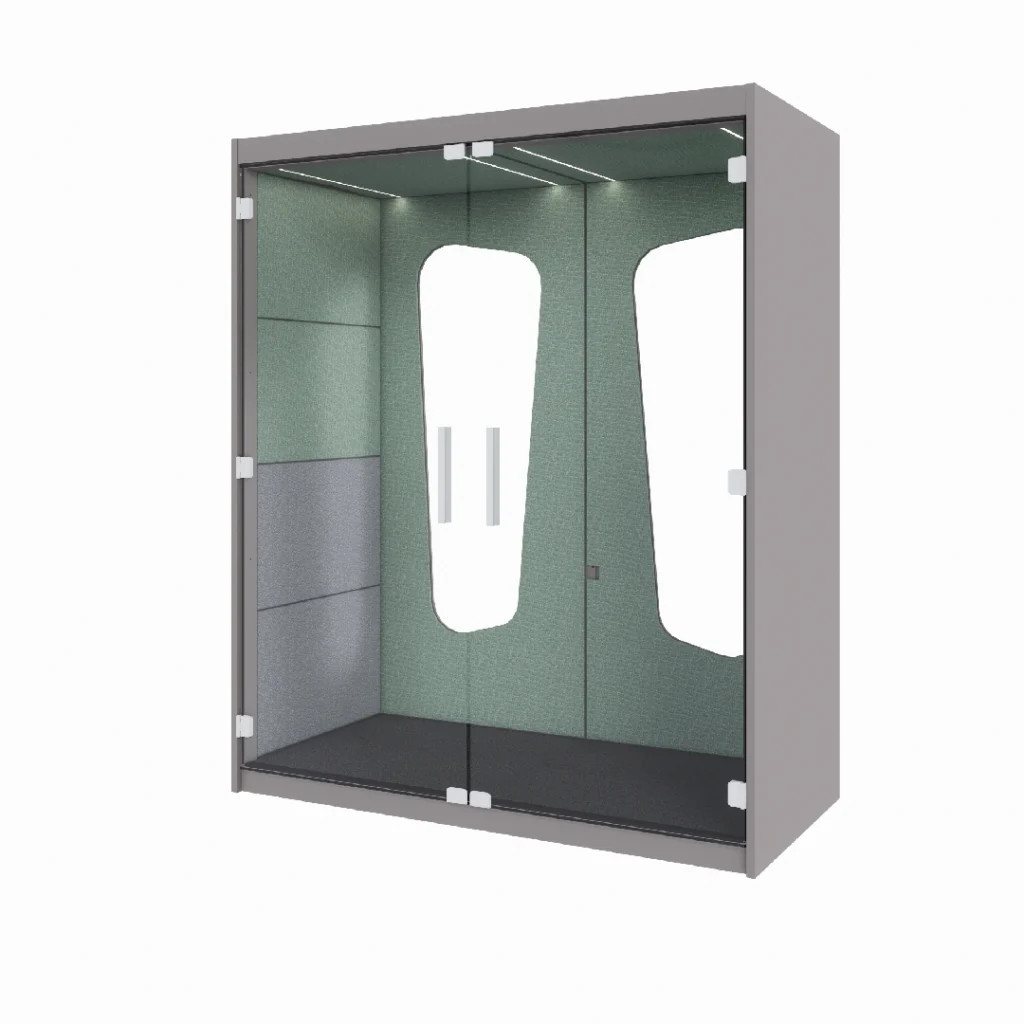 cabine-acústica-para-escritório-dupla-em-vidro-para-duas-pessoas