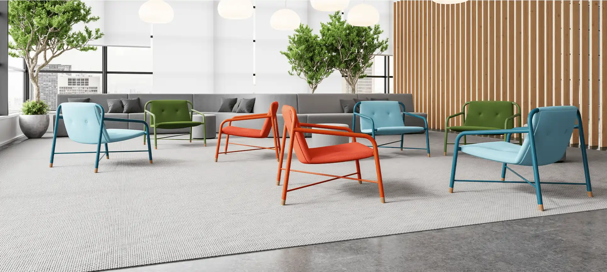 Cadeira para Lounge e Colaborativos - Espaço de Convivência